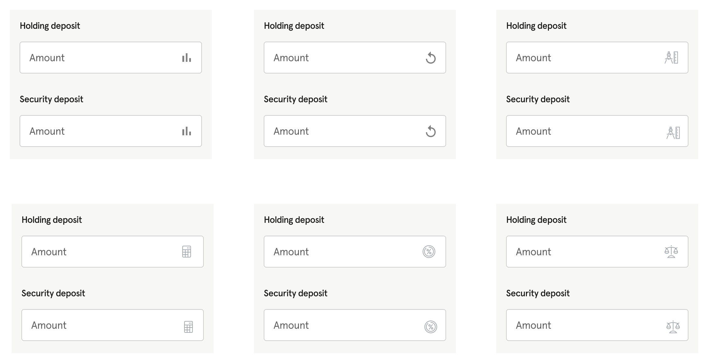 Designing a financial input affecting multiple flows and design languages