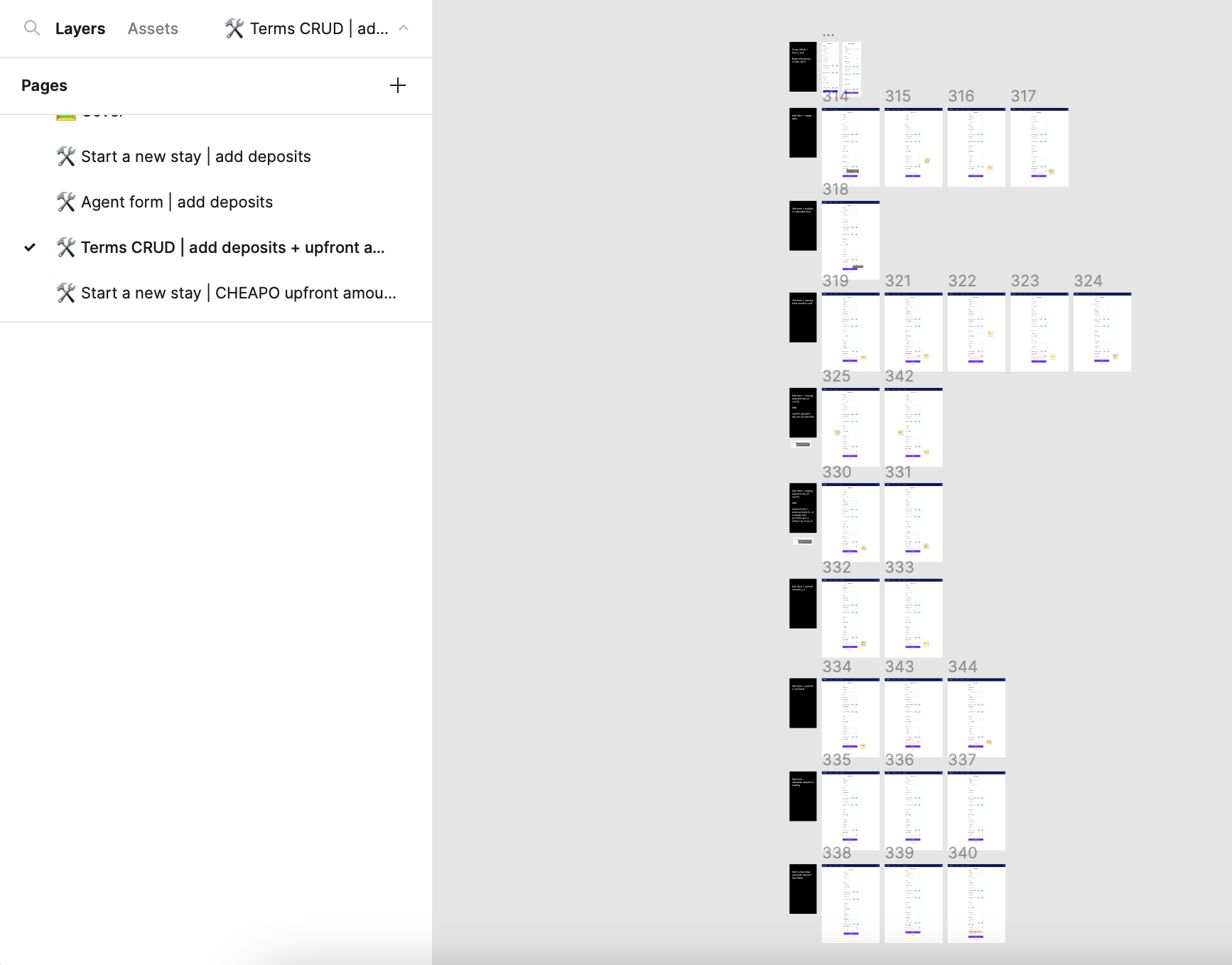 Designing a financial input affecting multiple flows and design languages