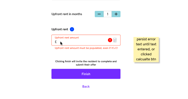 Designing a financial input affecting multiple flows and design languages